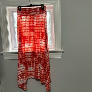 Tie dye maxi skirt